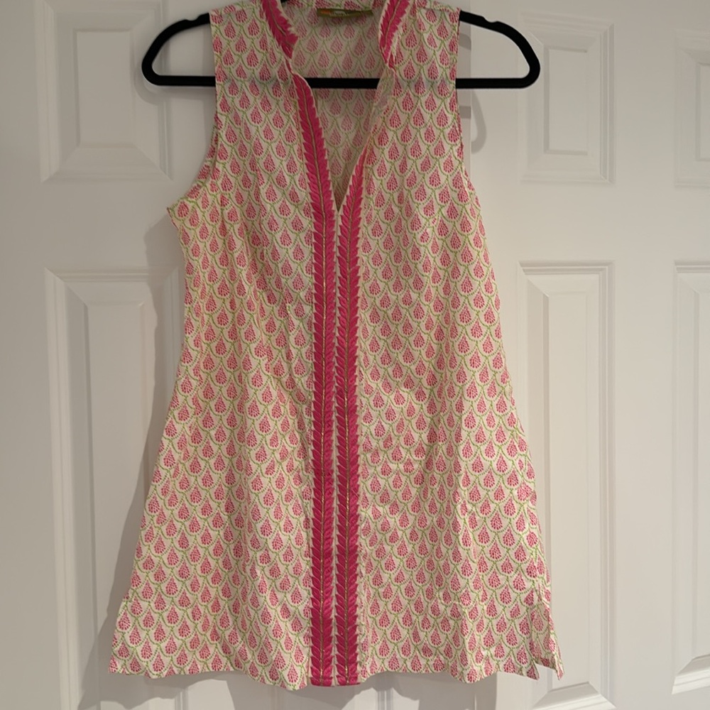 Rock flower paper mini dress